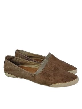 Frye Melanie Brown Leather Women's Slip On Shoes